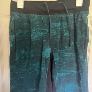 Lululemon Athletica Teal and Black Joggers